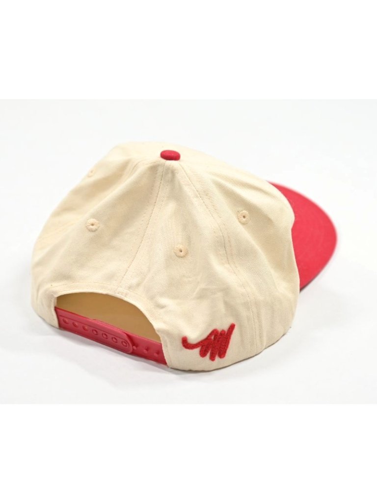 Wish Me Luck Logo Hat In Beige Red — image 2 of 4